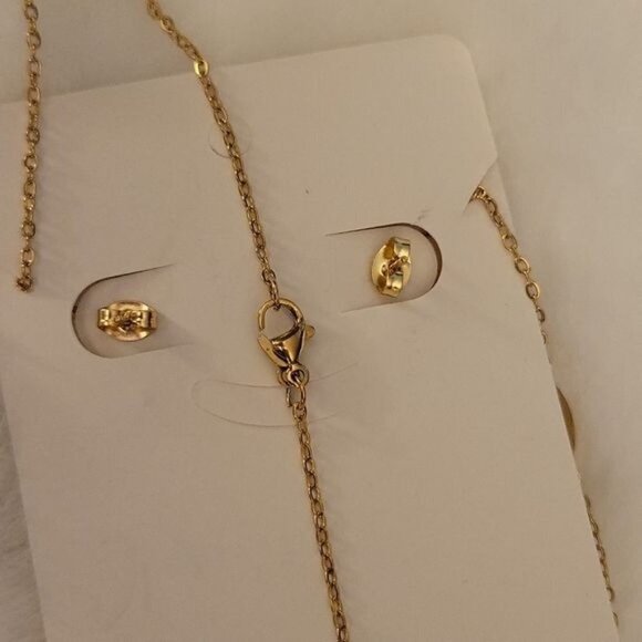 Moon & Dragon-fly Stainless Steel 3 Pc Jewelry Set - Picture 3 of 3